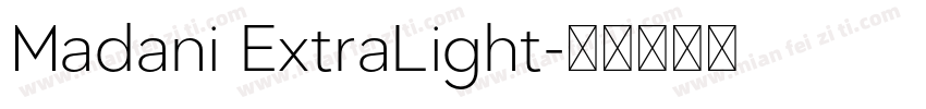 Madani ExtraLight字体转换